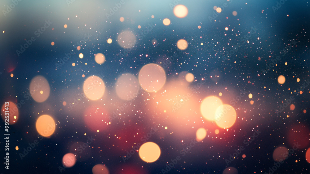 Aufkleber colorful bokeh lights creating a magical atmosphere in the background during an evening gathering