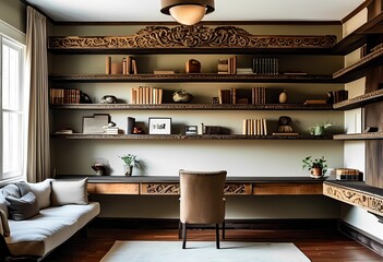 Fototapeta premium floating shelves