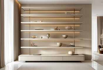 Fototapeta premium floating shelves