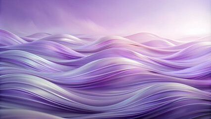 Obraz premium Abstract image of lavender waves in soft pastel colors, lavender, waves, abstract, soft, pastel, colors, dreamy, artistic