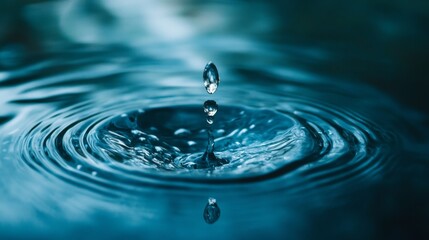 Water Droplet Conservation. Eco-Friendly Concept for Sustainability and Environmental Awareness