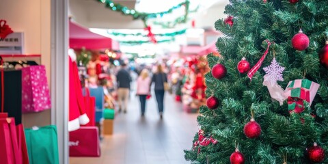 christmas shopping in the city