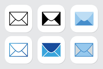 email icons with various design styles
