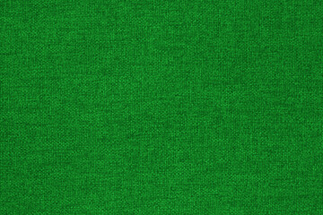 Green cotton fabric texture background, seamless pattern of natural textile.