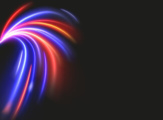 Modern abstract high-speed motion effect. Futuristic dynamic motion technology. Motion pattern for banner or poster design background idea. Vector