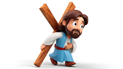 Jesus cartoon 3D image