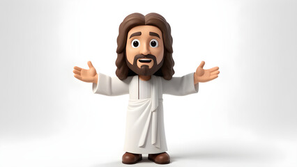 Jesus cartoon 3D image