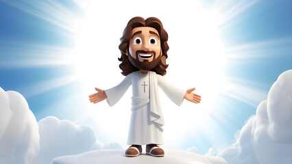 Jesus cartoon 3D image