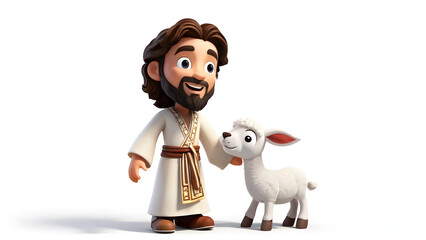 Jesus cartoon 3D image