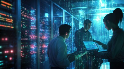 Data Analysis in a High-Tech Server Environment