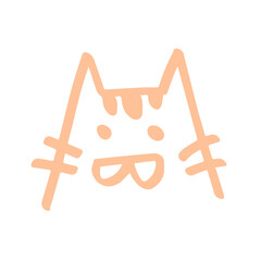 cat head illustration
