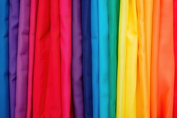 Vibrant Spectrum, a captivating display of color transitions depicting the hues of a rainbow, blending seamlessly from red to violet, creating a harmonious visual experience.