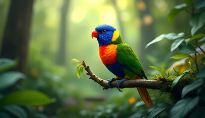 rainbow lorikeet parrot
