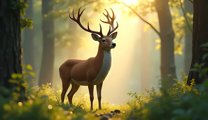 deer in the forest