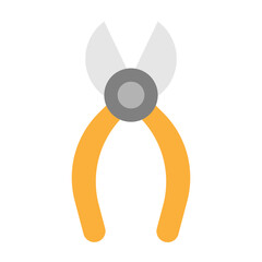 Jewelry Pliers Vector Flat Icon Design