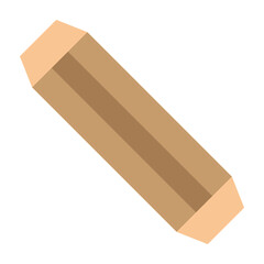 Wooden Dowels Vector Flat Icon Design