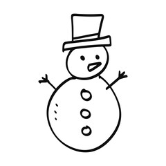 snowman with hat
