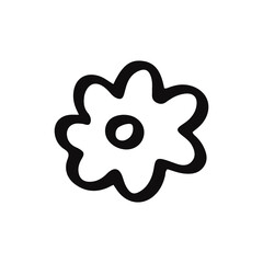 simple flower hand drawn