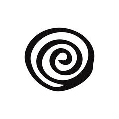 hand drawn spiral element