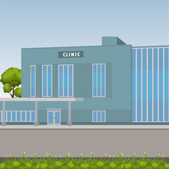 Clinic building vector