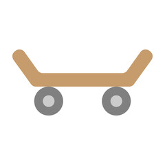 Skateboard Vector Flat Icon Design