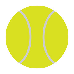 Tennis Ball Vector Flat Icon Design