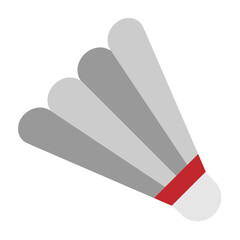 Badminton Shuttlecock Vector Flat Icon Design