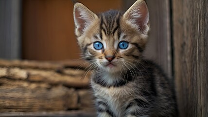 Obraz premium Close up of a cat of Hypnotic Cat Eyes photo wallpaper