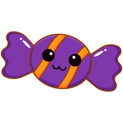 Cute Candy Halloween Elements Illustration