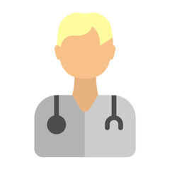 Doctor Vector Flat Icon Design