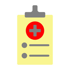 Medical Chart Vector Flat Icon Design