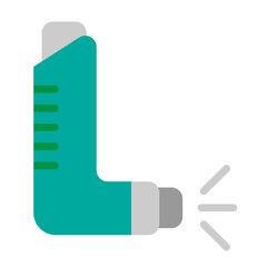 Inhaler Vector Flat Icon Design