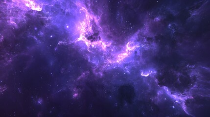 Fototapeta premium Vibrant Purple Nebula Background