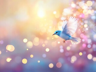 Fototapeta premium Pastel Gentle Shades Birds Eye View