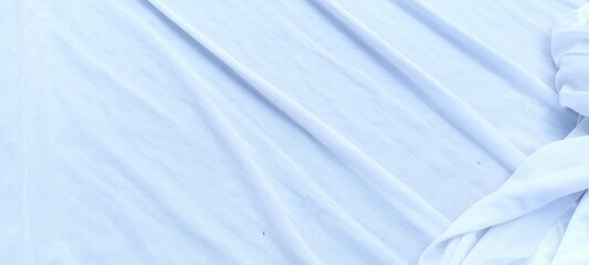 waves on unique white cotton fabric