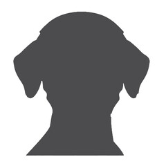 Vector illustration of   dog    silhouette vector illustration transparent background
