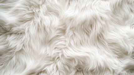 White fluffy fur fabric wool texture