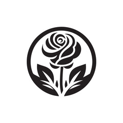 black and white flower