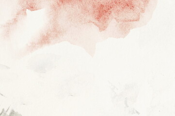 Watercolor texture background minimalistic pastel gray brown colors on white backdrop. Abstract Painting Template. Copy space