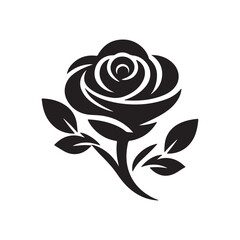 black and white roses