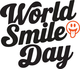 World Smile Day with lovely icon