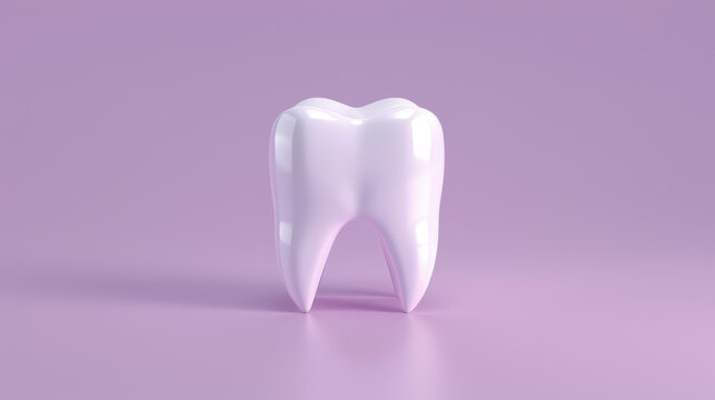 A detailed 3D model of a premolar tooth showcasing dental health concepts and hygiene, perfect for examination purposes.