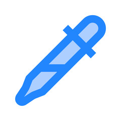 Eyedropper icon. eyedropper, dropper, lab, medical, tool, color, paint, pharmacy, tube, ink. Vector icon illustration