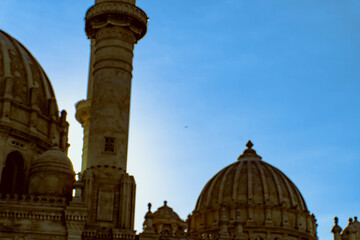 Obraz premium Capture of Heydar Mosque in Baku, Azerbaijan. Religion and Hospitality Concept. Religious Travel. Islam.