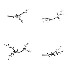 tree branch vector ilustration design template