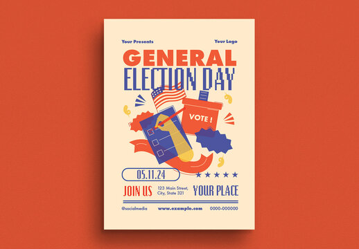 Transparent US Election Flyer