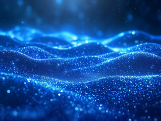 abstract scene with countless small glowing