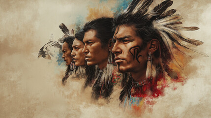 A historical timeline exhibit, showcasing the milestones and contributions of Native Americans throughout U.S. history, American Indian Heritage Day