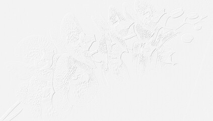 embossed image of flowers