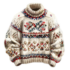 Winter Sweaters Isolated on Transparent or White Background, PNG